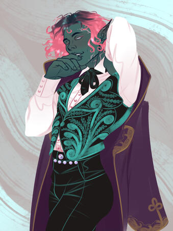 Nox - thigh-up commission