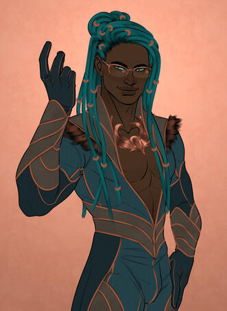 Adebayo - thigh-up commission