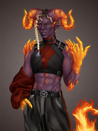 Vyxander - thigh-up gift art Vyxander - thigh-up gift art