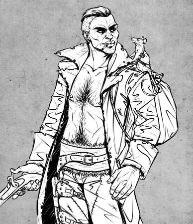 Maurice - thigh-up fanart