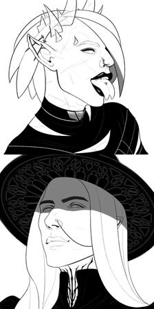 Tiefling and Dhampir